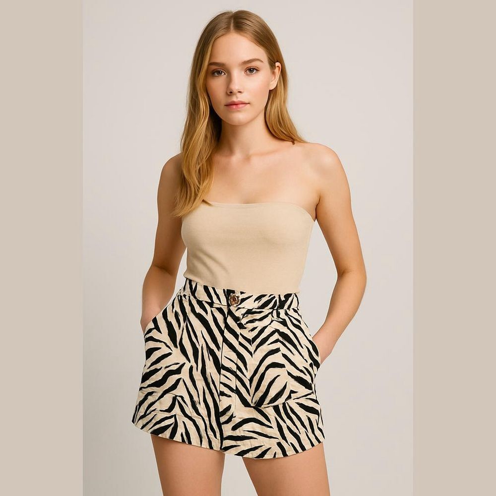 Cynthia Rowley Zebra Print Shorts - Size 6